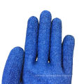 Konstruktion 10 g grau Polycotton Strickblau Falten Latexpalmenbeschichtete Gartenarbeit Handschuhe